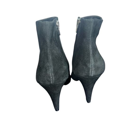Dolce Vita Black Suede Pointed Toe Kitten Heel Ankle Boots Size 9.5 - Picture 7 of 12
